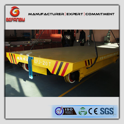 裝備制造基地平車抱軸減速器搬運軌道車——新鄉市百分百機電引領物料搬運裝備制造